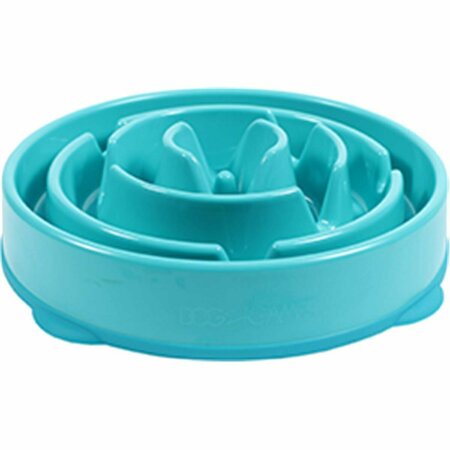 KYJEN Dog Games Drop Slo- Bowl Slow Feed- Teal - Large 203279